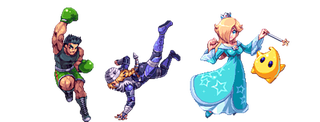 Illustration for article titled Estos dibujos nos hacen soñar con una versión de Smash Bros en pixel art